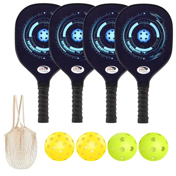 Pickleball Paddles Set with 4 Balls & 1 Bag - Pickleball Paddles Set with 4 Balls & 1 Bag - Image 17 of 17
