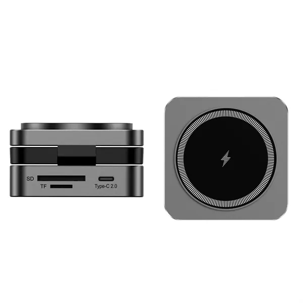 10-in-1 HUB Docking Station 15W Magnetic Wireless Charging - 10-in-1 HUB Docking Station 15W Magnetic Wireless Charging - Image 3 of 9