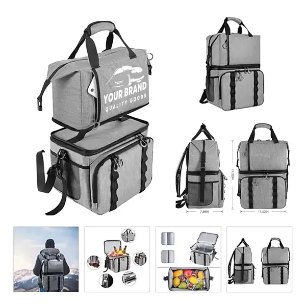 Large Double Layer Waterproof Box Proof Cooler Backpack - Large Double Layer Waterproof Box Proof Cooler Backpack - Image 0 of 4