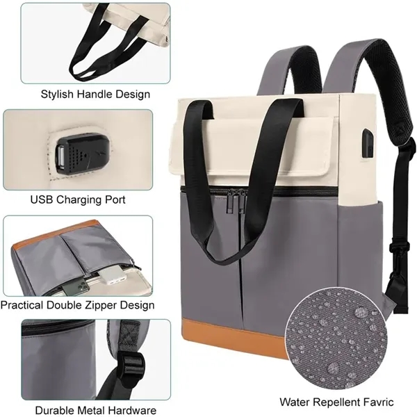 Computer Laptop Backpack with USB Charging Port - Computer Laptop Backpack with USB Charging Port - Image 1 of 2