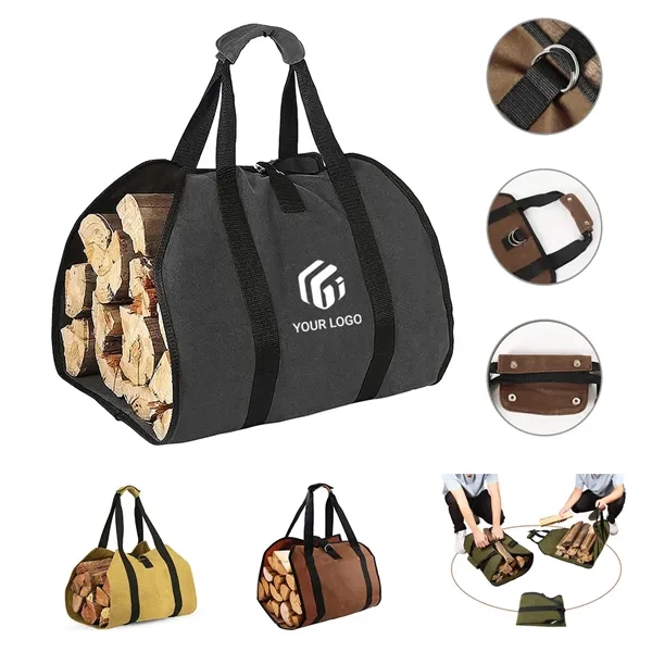 Camping gear portable durable firewood carrier bag tote - Camping gear portable durable firewood carrier bag tote - Image 0 of 4