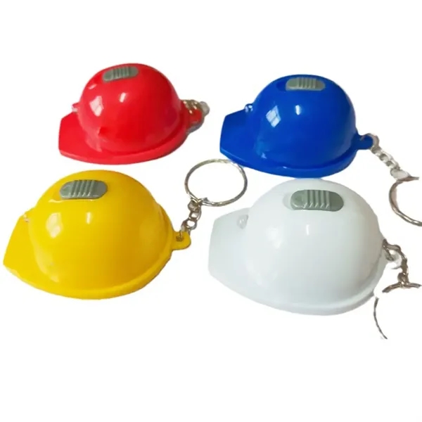 Mini Flashlight Bottle Opener Small Safety Hat Keychain - Mini Flashlight Bottle Opener Small Safety Hat Keychain - Image 2 of 4