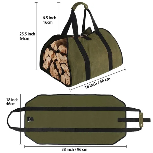 Camping gear portable durable firewood carrier bag tote - Camping gear portable durable firewood carrier bag tote - Image 1 of 4