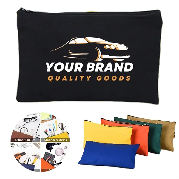 Canvas Zipper Bags Pouch Multipurpose Small Tools Storage - Canvas Zipper Bags Pouch Multipurpose Small Tools Storage - Image 0 of 4