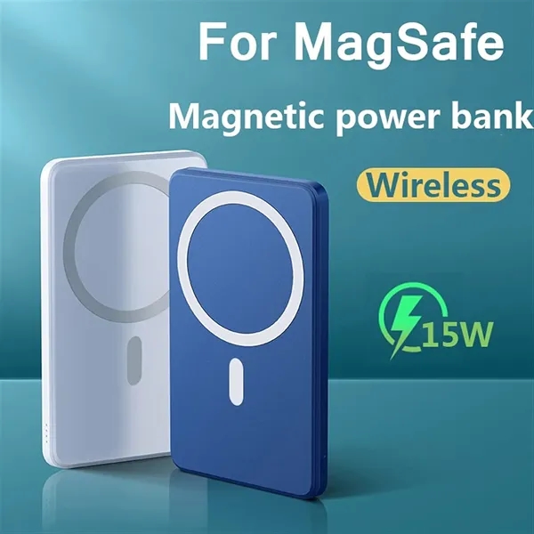 15w Magnetic Power Bank 5000mAh - 15w Magnetic Power Bank 5000mAh - Image 1 of 2