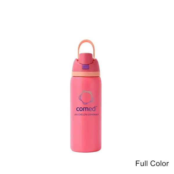 24/32 oz Insulated Stainless Steel Water Bottle Straw Cup - 24/32 oz Insulated Stainless Steel Water Bottle Straw Cup - Image 1 of 11