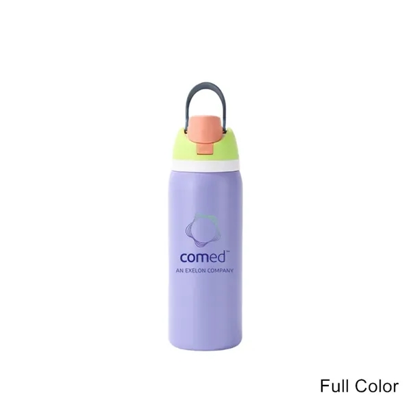 24/32 oz Insulated Stainless Steel Water Bottle Straw Cup - 24/32 oz Insulated Stainless Steel Water Bottle Straw Cup - Image 3 of 11