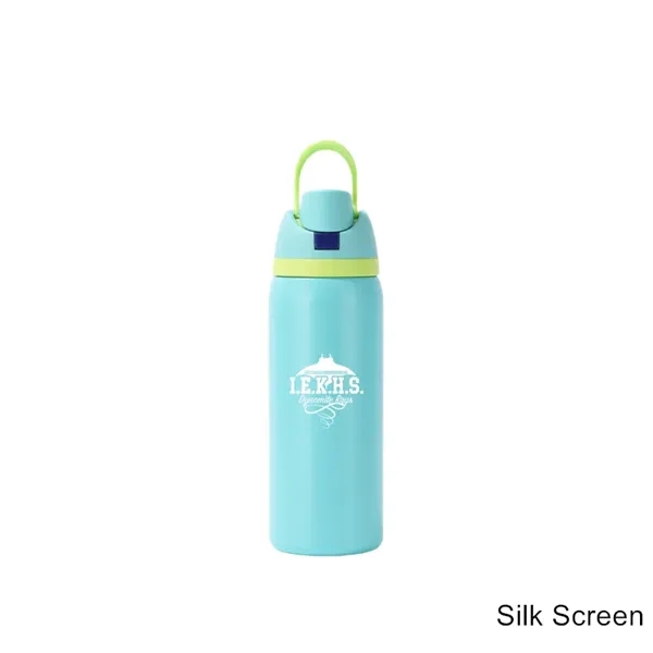 24/32 oz Insulated Stainless Steel Water Bottle Straw Cup - 24/32 oz Insulated Stainless Steel Water Bottle Straw Cup - Image 4 of 11