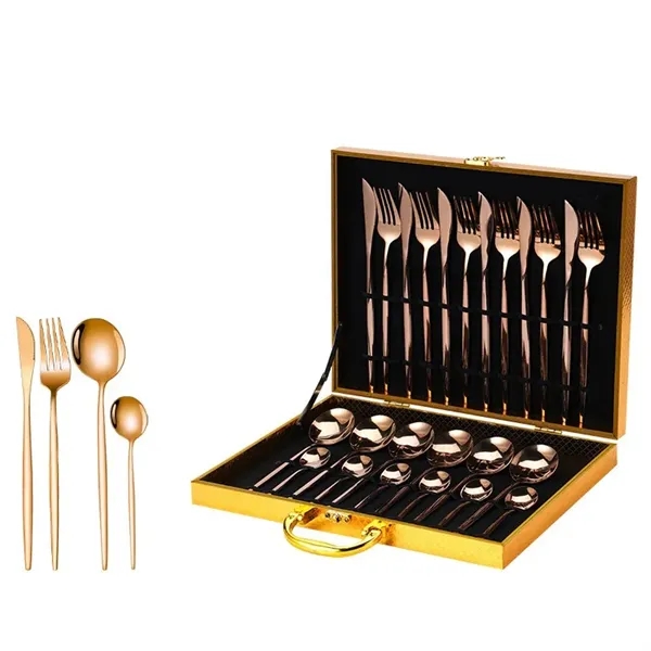 Stainless Steel Tableware Cutlery Set - Stainless Steel Tableware Cutlery Set - Image 1 of 3
