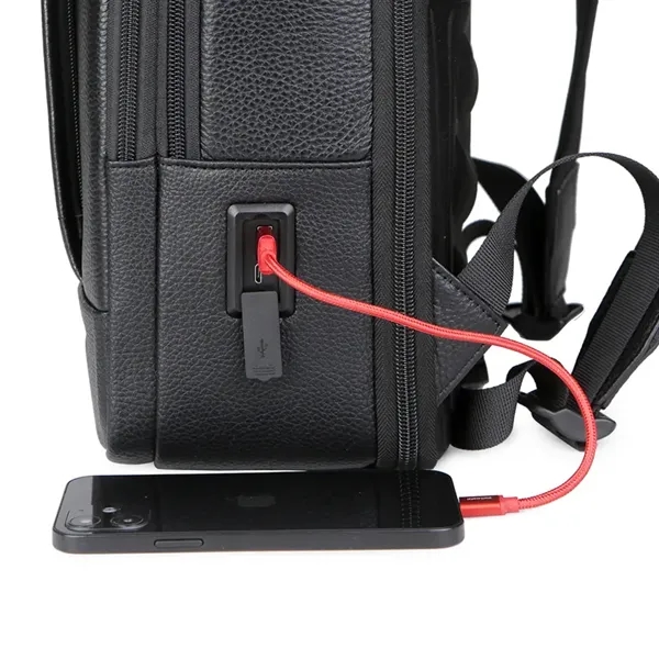 Business Leather Backpack - Business Leather Backpack - Image 2 of 2
