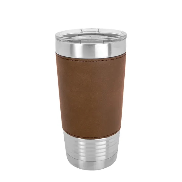 Polar Camel 20 oz. Leatherette Tumbler w/ Clear Lid - Polar Camel 20 oz. Leatherette Tumbler w/ Clear Lid - Image 2 of 13