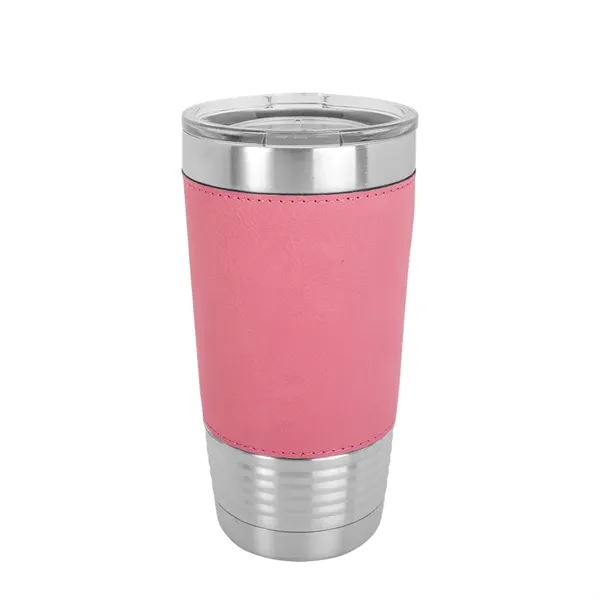 Polar Camel 20 oz. Leatherette Tumbler w/ Clear Lid - Polar Camel 20 oz. Leatherette Tumbler w/ Clear Lid - Image 5 of 13
