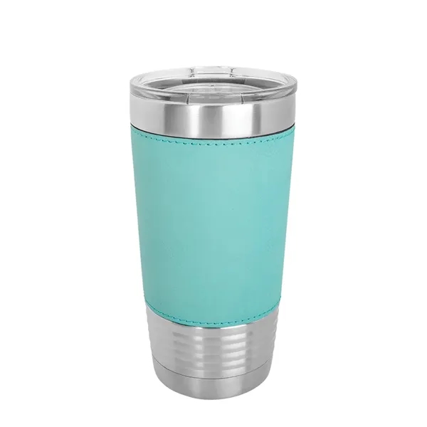 Polar Camel 20 oz. Leatherette Tumbler w/ Clear Lid - Polar Camel 20 oz. Leatherette Tumbler w/ Clear Lid - Image 6 of 13