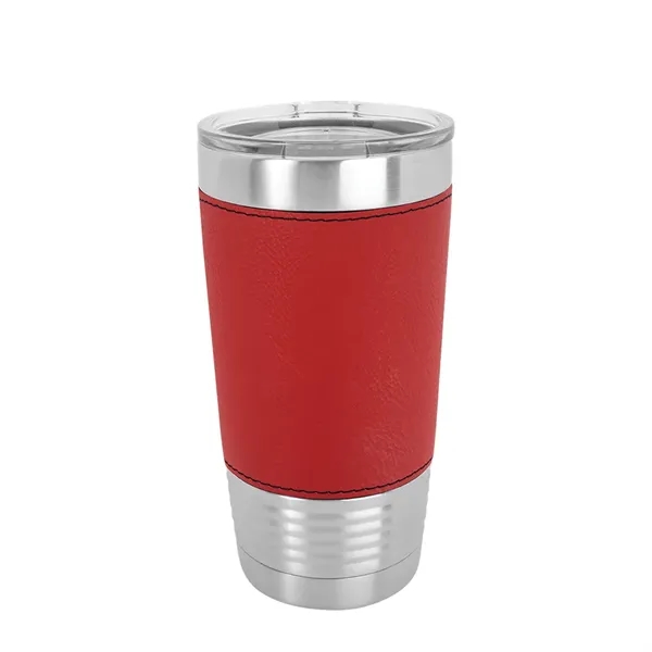 Polar Camel 20 oz. Leatherette Tumbler w/ Clear Lid - Polar Camel 20 oz. Leatherette Tumbler w/ Clear Lid - Image 7 of 13