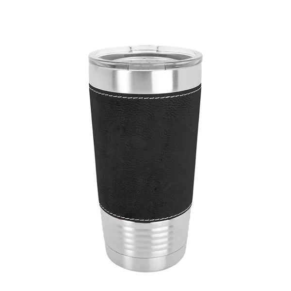 Polar Camel 20 oz. Leatherette Tumbler w/ Clear Lid - Polar Camel 20 oz. Leatherette Tumbler w/ Clear Lid - Image 9 of 13