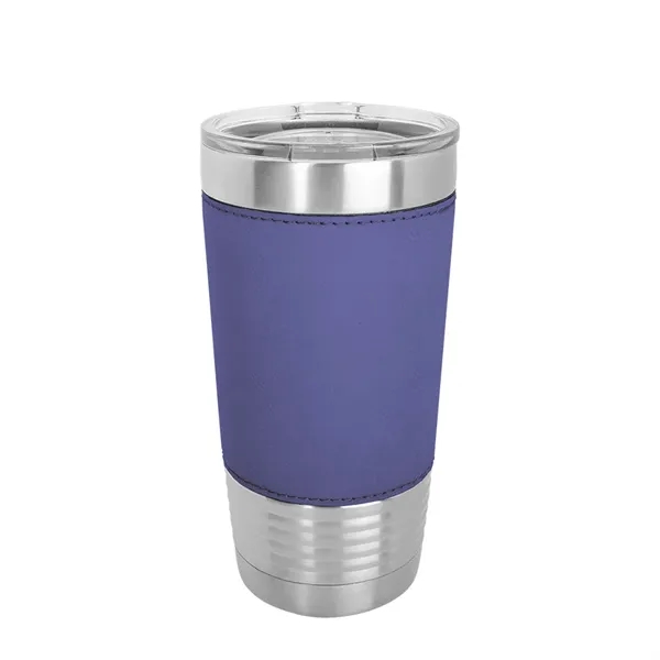 Polar Camel 20 oz. Leatherette Tumbler w/ Clear Lid - Polar Camel 20 oz. Leatherette Tumbler w/ Clear Lid - Image 10 of 13