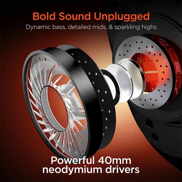 HyperGear Vibe Wireless Over-the-Ear Headphones - HyperGear Vibe Wireless Over-the-Ear Headphones - Image 1 of 9