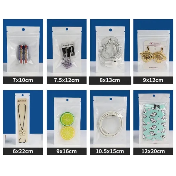 White Self-sealing Bag with Clear Front - White Self-sealing Bag with Clear Front - Image 10 of 11