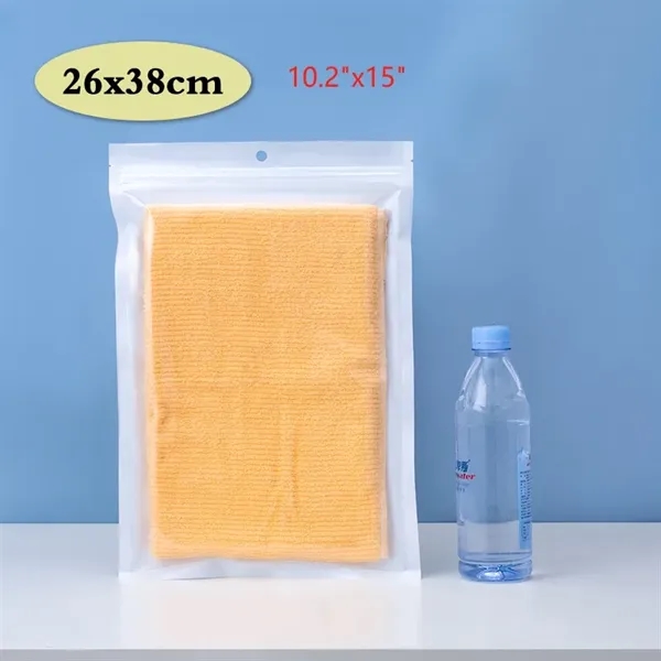 White Self-sealing Bag with Clear Front - White Self-sealing Bag with Clear Front - Image 5 of 11