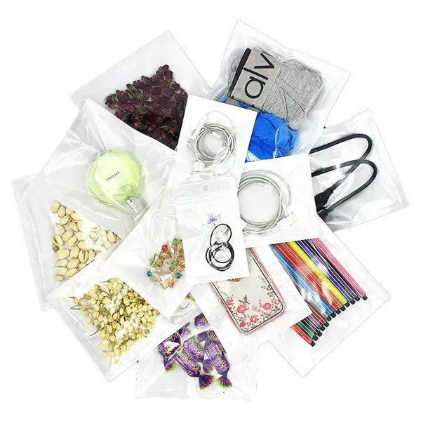 White Self-sealing Bag with Clear Front - White Self-sealing Bag with Clear Front - Image 3 of 11