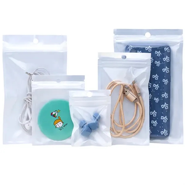 White Self-sealing Bag with Clear Front - White Self-sealing Bag with Clear Front - Image 2 of 11