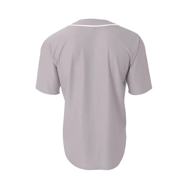 A4 Short Sleeve Full-Button Baseball Top - A4 Short Sleeve Full-Button Baseball Top - Image 2 of 5