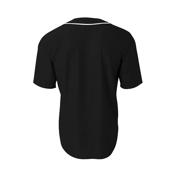 A4 Short Sleeve Full-Button Baseball Top - A4 Short Sleeve Full-Button Baseball Top - Image 5 of 5