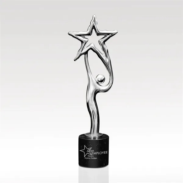 Chrome Star Award with Marble Base - Argent - Chrome Star Award with Marble Base - Argent - Image 0 of 0