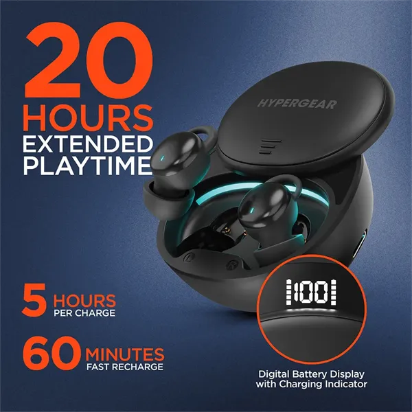 HyperGear SleepEEZ Mini Noise-Blocking True Wireless Earbuds - HyperGear SleepEEZ Mini Noise-Blocking True Wireless Earbuds - Image 5 of 10