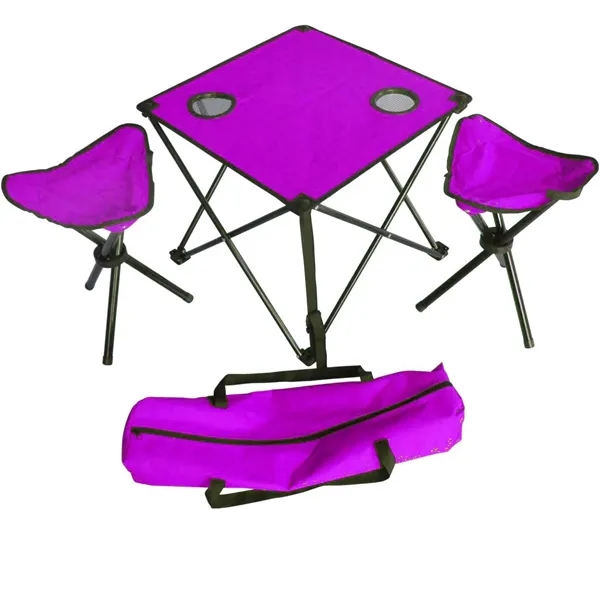 Folding Camping Table Chairs Set - Folding Camping Table Chairs Set - Image 1 of 3