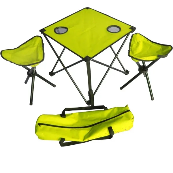 Folding Camping Table Chairs Set - Folding Camping Table Chairs Set - Image 2 of 3