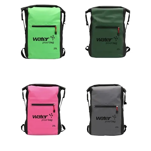 Tarpaulin Outdoor Waterproof Backpack - Tarpaulin Outdoor Waterproof Backpack - Image 1 of 2