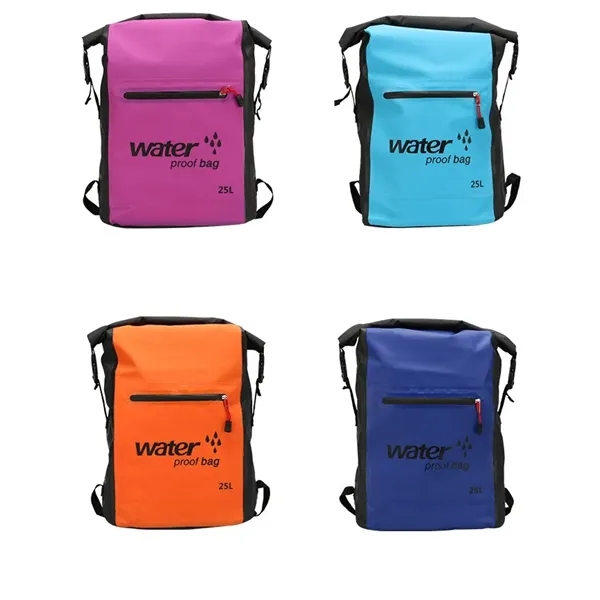 Tarpaulin Outdoor Waterproof Backpack - Tarpaulin Outdoor Waterproof Backpack - Image 2 of 2