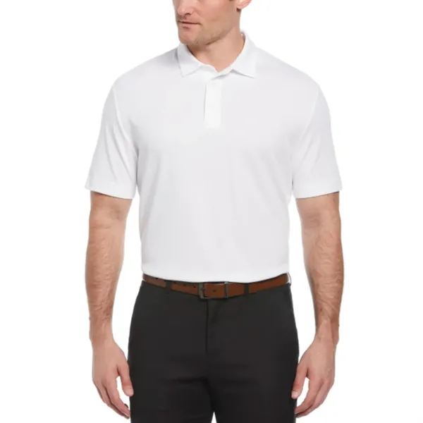 PERRY ELLIS® Moist Wicking UPF 50+ Men's Classic Polo Shirt - PERRY ELLIS® Moist Wicking UPF 50+ Men's Classic Polo Shirt - Image 4 of 6