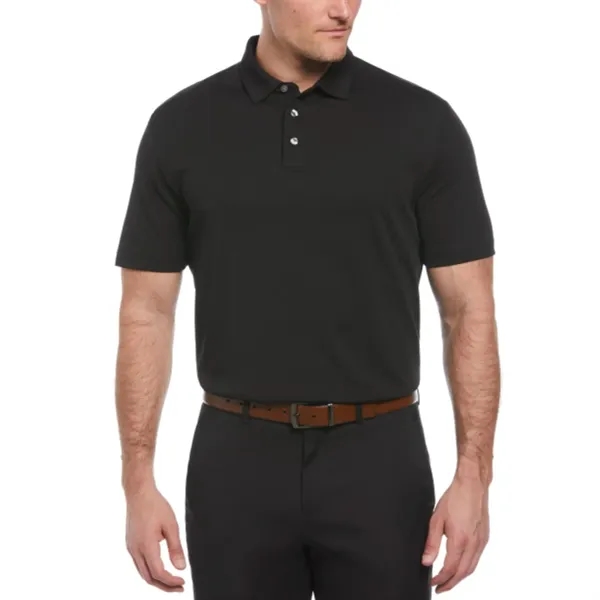 PERRY ELLIS® Moist Wicking UPF 50+ Men's Classic Polo Shirt - PERRY ELLIS® Moist Wicking UPF 50+ Men's Classic Polo Shirt - Image 5 of 6