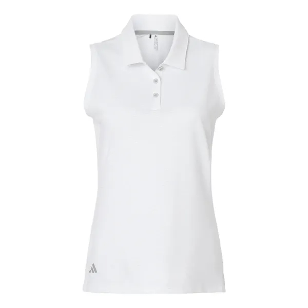 Adidas Women's Ottoman Sleeveless Polo - Adidas Women's Ottoman Sleeveless Polo - Image 6 of 6