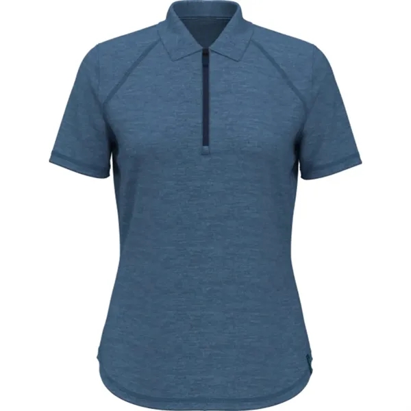 PERRY ELLIS® Moisture Wicking Double Knit Women's Polo Shirt - PERRY ELLIS® Moisture Wicking Double Knit Women's Polo Shirt - Image 2 of 4