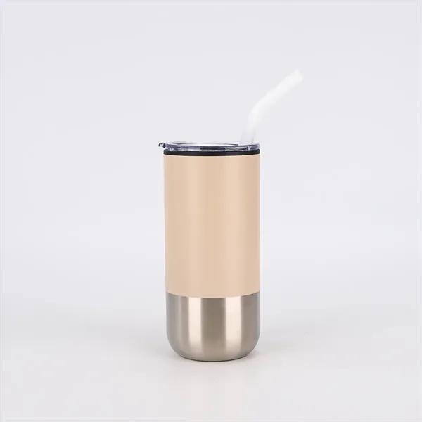 Stainless Steel Tumbler with Straw - Stainless Steel Tumbler with Straw - Image 5 of 5