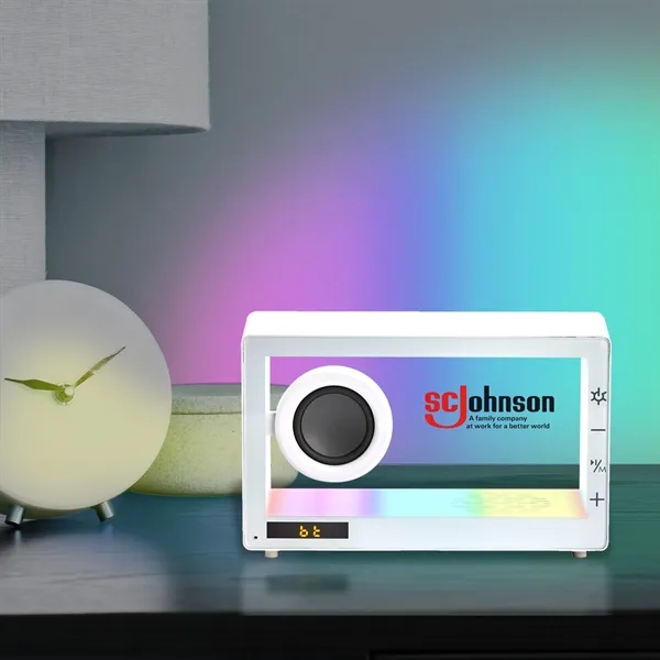 Iridesco. Bluetooth Speaker with Ambient Lights - Iridesco. Bluetooth Speaker with Ambient Lights - Image 3 of 4