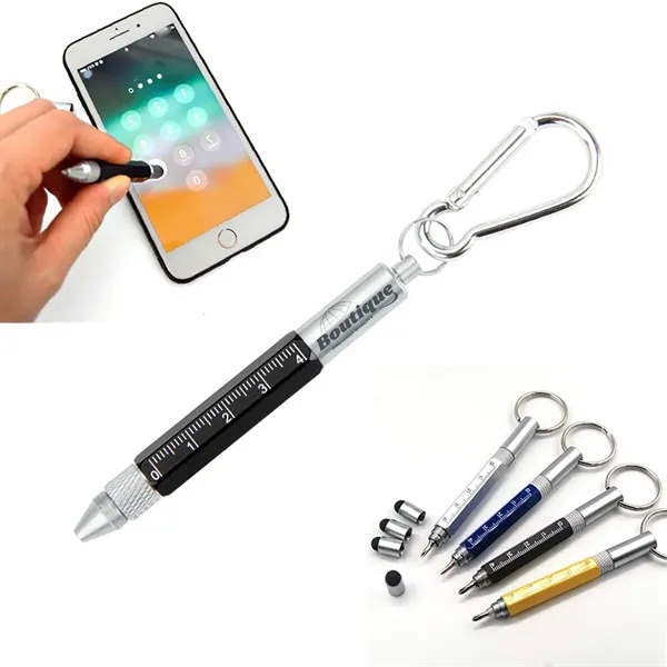 Multi-Function Keychain Six functions Tool Pen - Multi-Function Keychain Six functions Tool Pen - Image 0 of 5