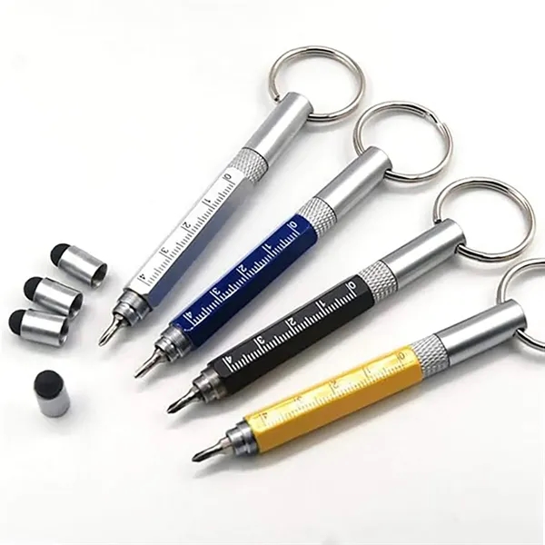 Multi-Function Keychain Six functions Tool Pen - Multi-Function Keychain Six functions Tool Pen - Image 1 of 5