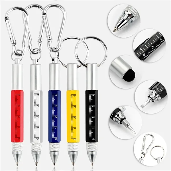 Multi-Function Keychain Six functions Tool Pen - Multi-Function Keychain Six functions Tool Pen - Image 4 of 5