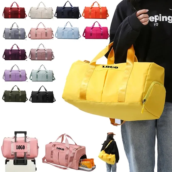 Large-Capacity Travel Duffel Bag with Shoe Compartment - Large-Capacity Travel Duffel Bag with Shoe Compartment - Image 0 of 2