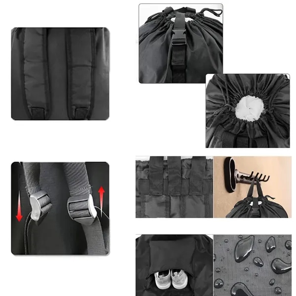 Large Washable Laundry Bag Backpack - Large Washable Laundry Bag Backpack - Image 1 of 1