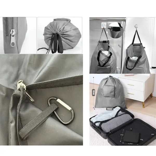 Dirty Laundry Bag with Handles and Aluminum Carabiner - Dirty Laundry Bag with Handles and Aluminum Carabiner - Image 1 of 1