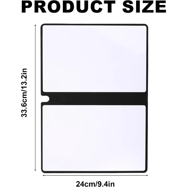 Reusable Dry Erasable Whiteboard with Pen and Wiping Cloth - Reusable Dry Erasable Whiteboard with Pen and Wiping Cloth - Image 5 of 6