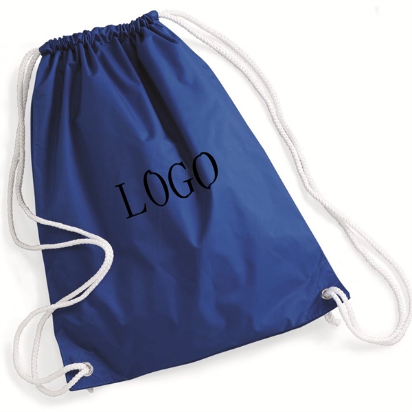 Custom Logo Printed Cheap Sport Gym Drawstring Polyester Bag - Custom Logo Printed Cheap Sport Gym Drawstring Polyester Bag - Image 3 of 3