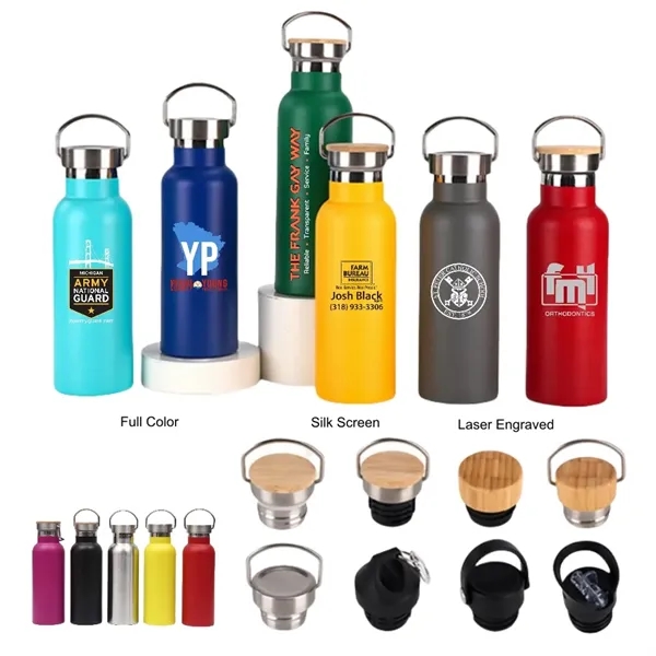 12/17/20/25 oz Insulated Sports Bottle with Stainless Lid - 12/17/20/25 oz Insulated Sports Bottle with Stainless Lid - Image 0 of 13