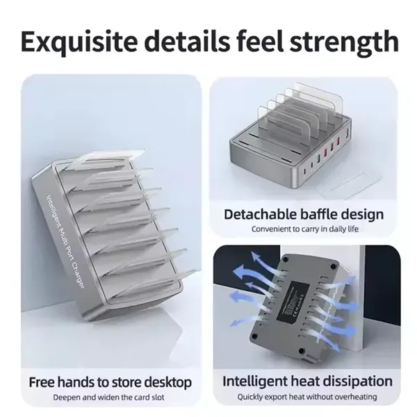 6 Port USB Multiple Devices Fast Charging Station - 6 Port USB Multiple Devices Fast Charging Station - Image 2 of 3