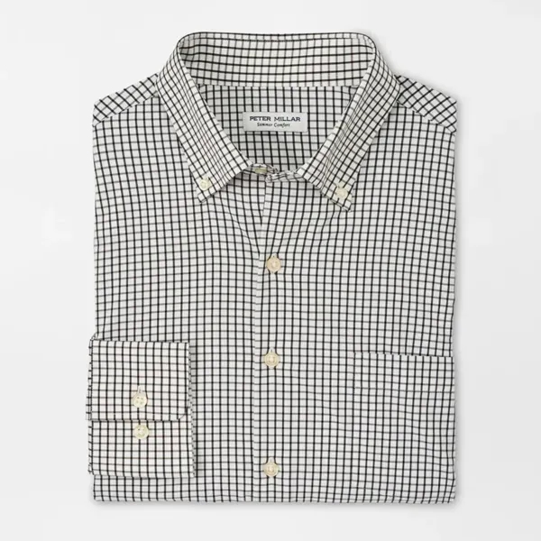 Peter Millar Hanford Twill Sport Shirt - Black - Peter Millar Hanford Twill Sport Shirt - Black - Image 0 of 0